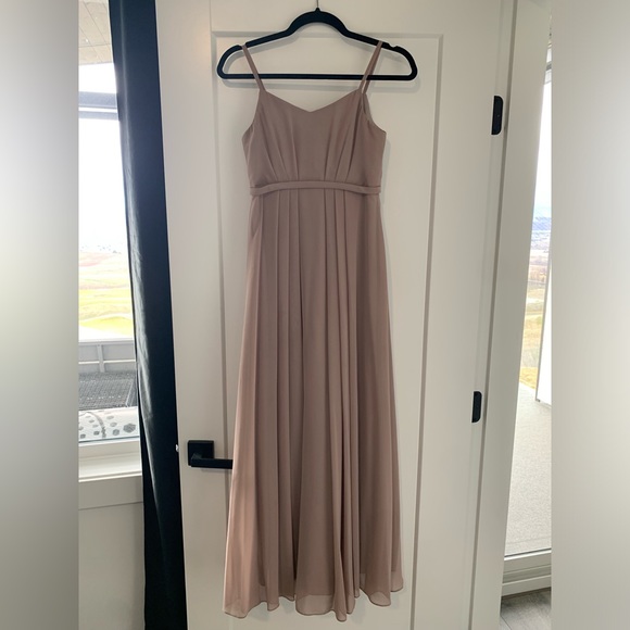 Jr. Bridesmaid Dress Azazie Taupe - Picture 12 of 13